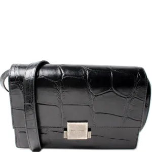 Bellechasse Croc Embossed Shoulder Medium