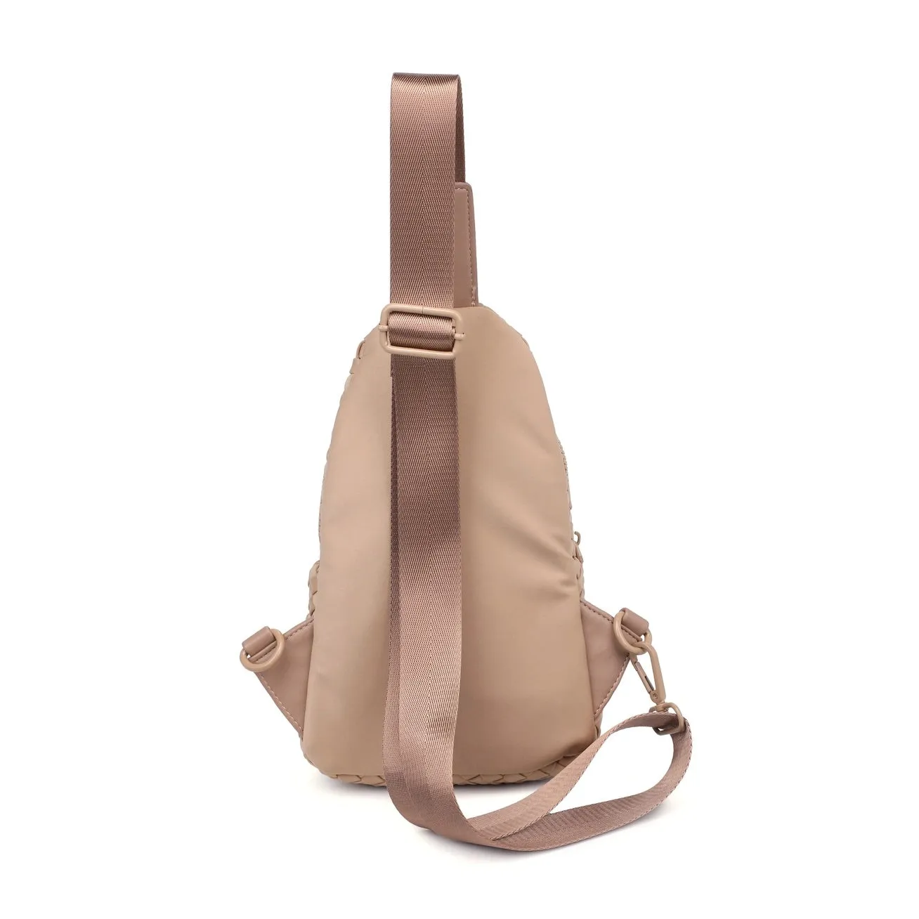 Beyond the Horizon Woven Sling Backpack / Crossbody Bag - Tan