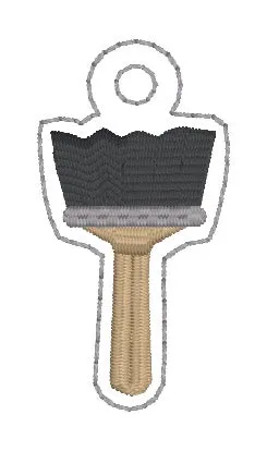 Bob applique shaker ornament/bag tag/bookmark machine embroidery design DIGITAL DOWNLOAD