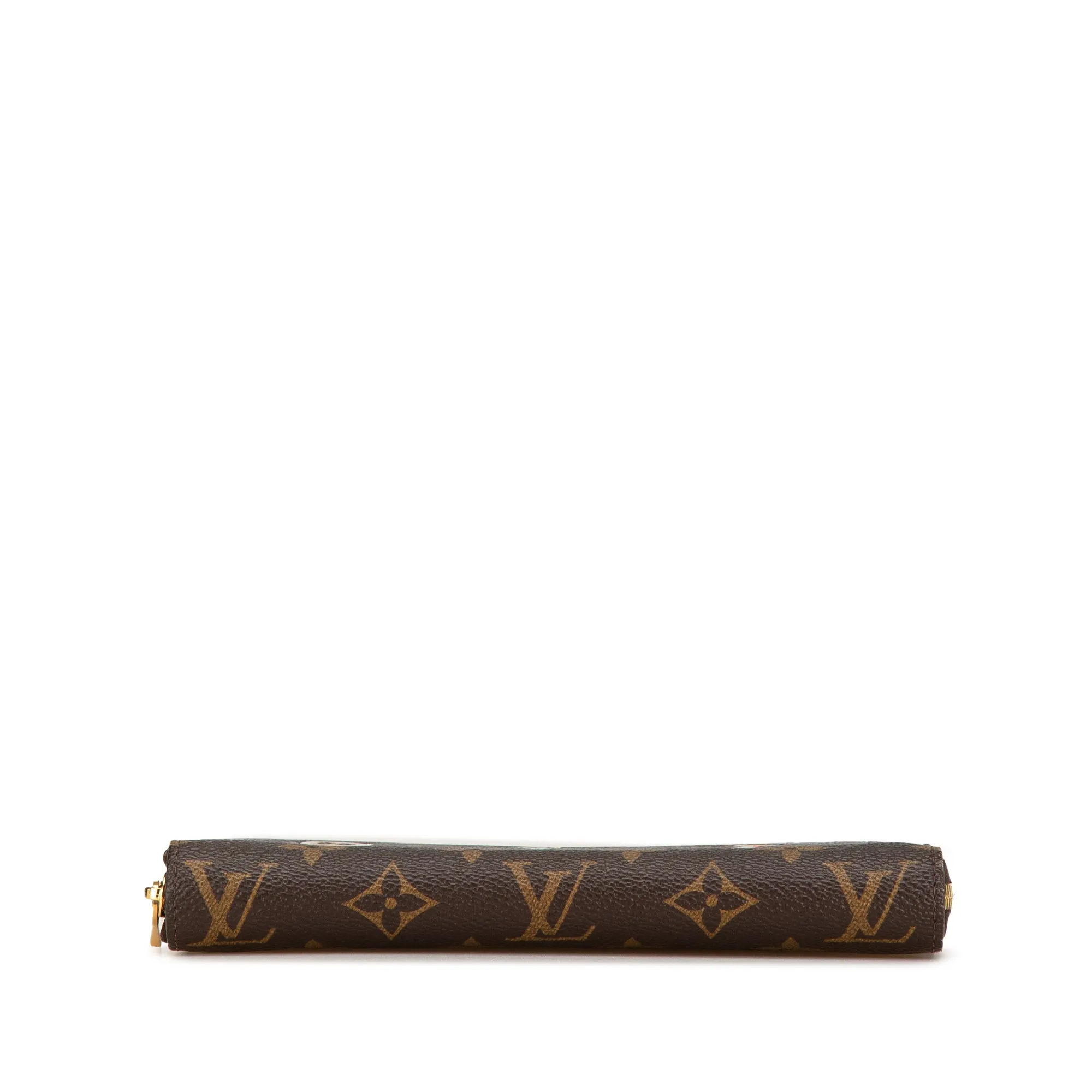 Brown Louis Vuitton Monogram Love Lock Zippy Wallet