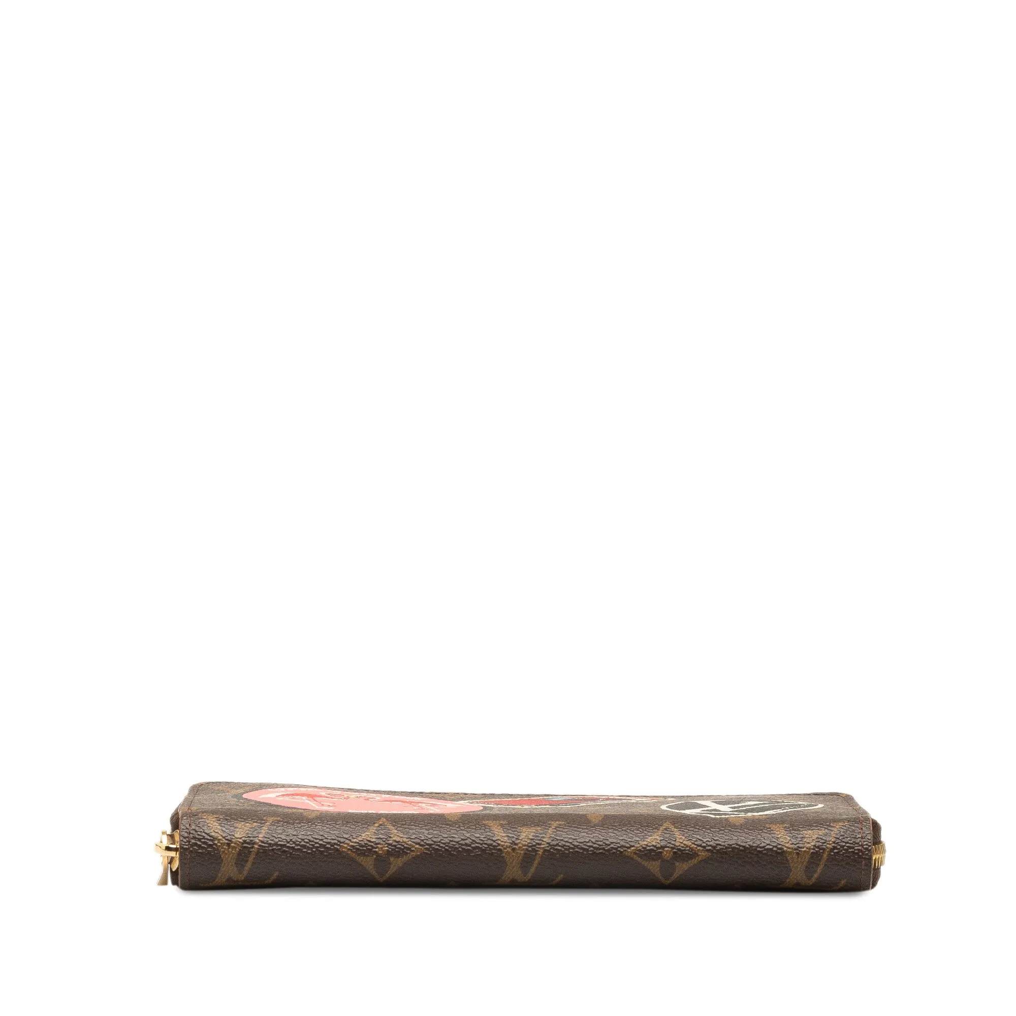 Brown Louis Vuitton Monogram World Tour Zippy Long Wallet