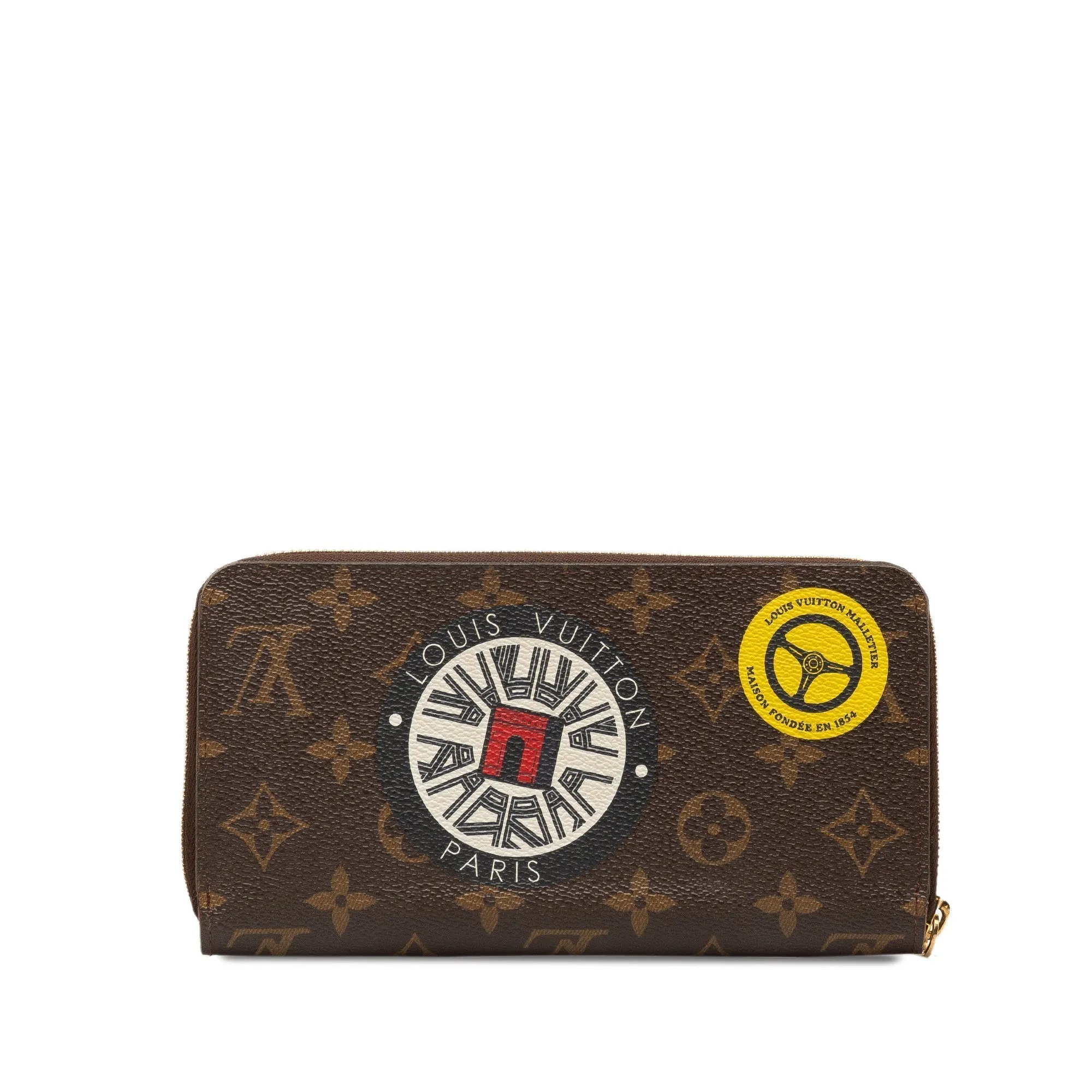 Brown Louis Vuitton Monogram World Tour Zippy Long Wallet
