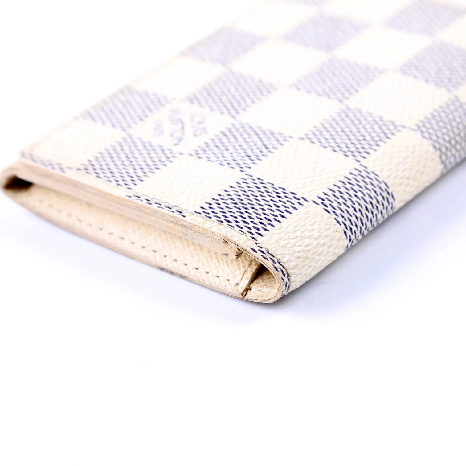 Business Card Holder Damier Azur
