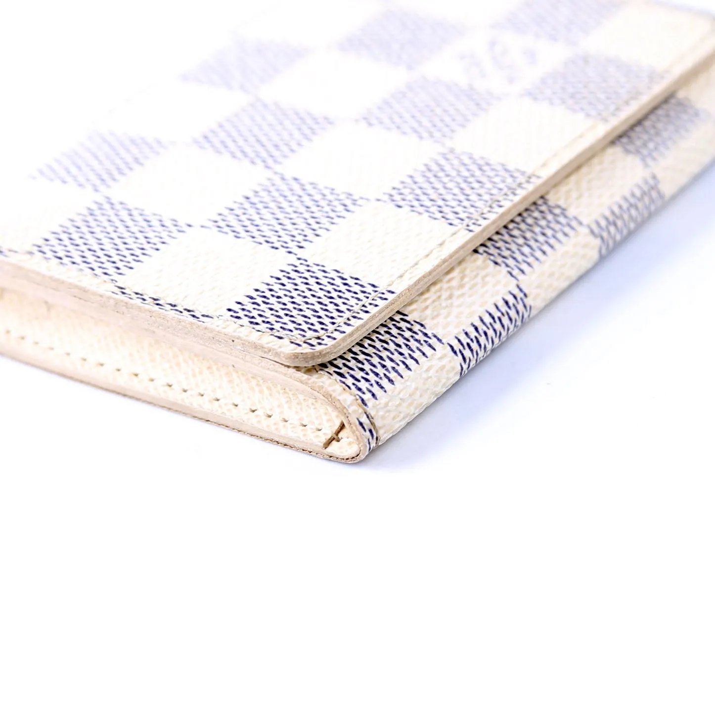 Business Card Holder Damier Azur