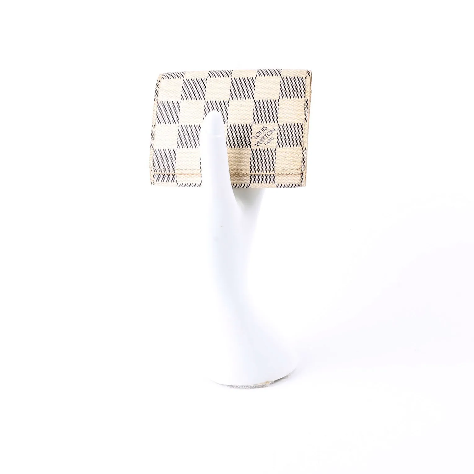 Business Card Holder Damier Azur
