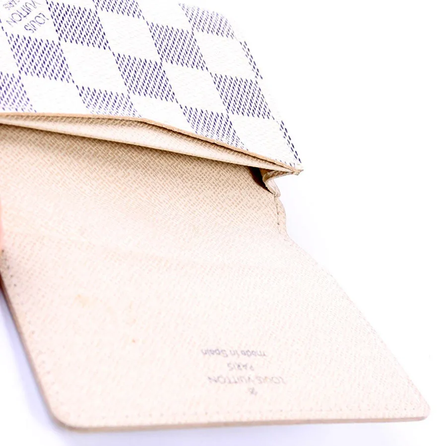Business Card Holder Damier Azur