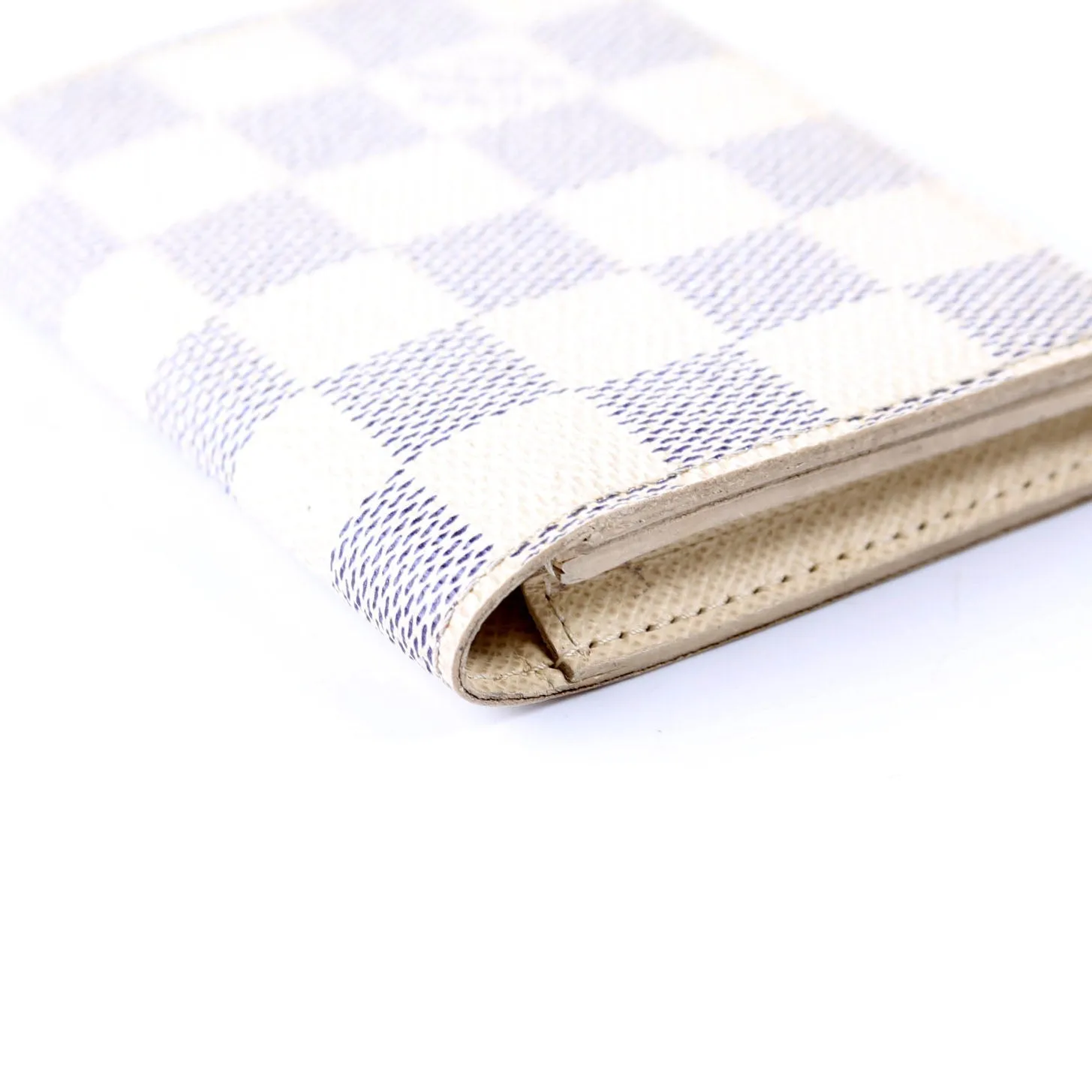 Business Card Holder Damier Azur
