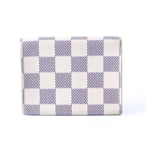 Business Card Holder Damier Azur
