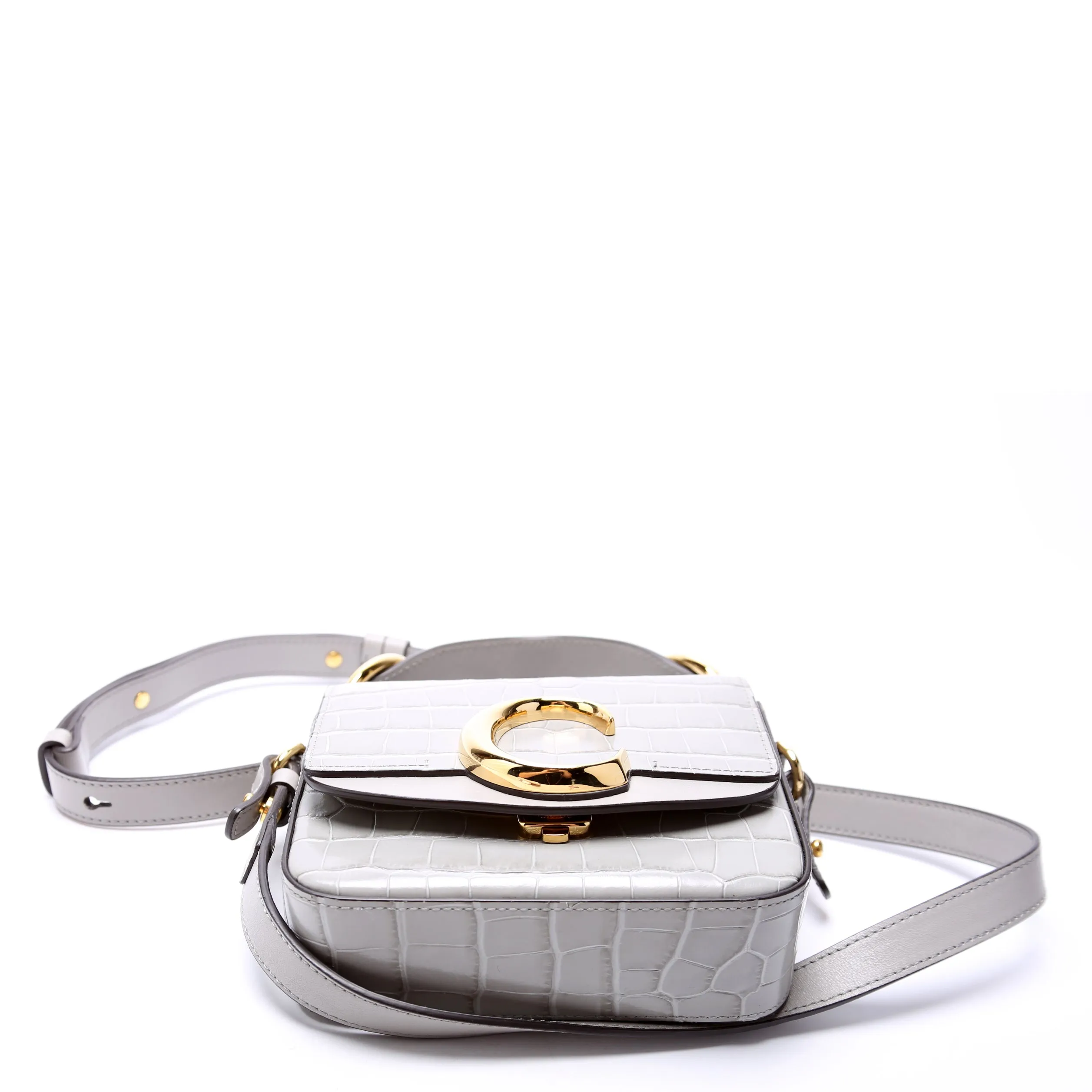 C Bag Mini Crocodile Embossed