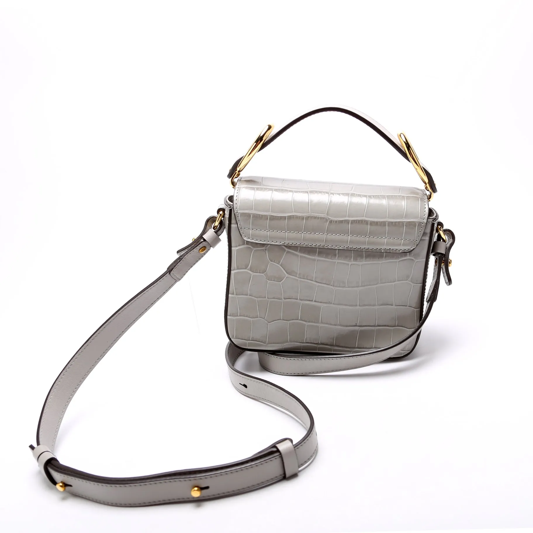 C Bag Mini Crocodile Embossed