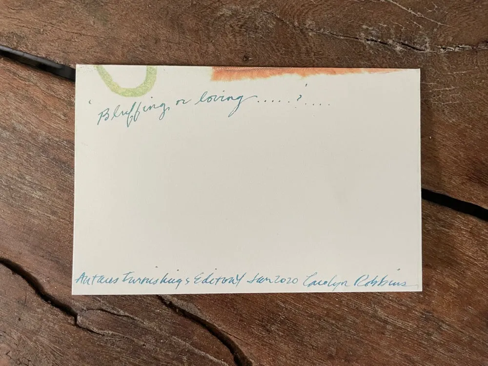 Carolyn's buddy pack of artistic printed cards