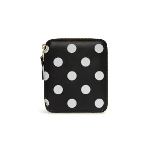 CDG Polka Dots Printed Wallet (Black SA2100PD)