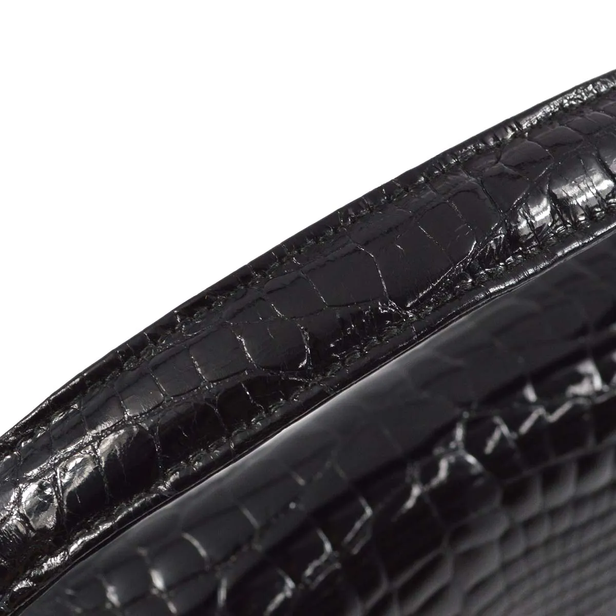 Chanel * 1996-1997 Black Crocodile Handbag