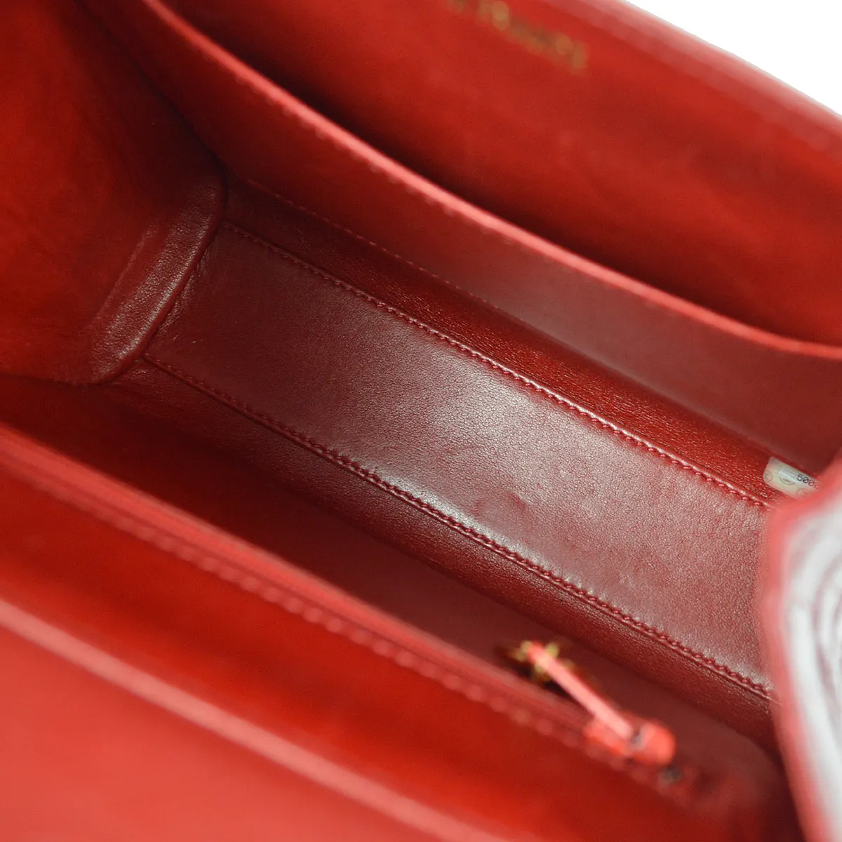 CHANEL * 1997-1999 Handbag Crocodile Red 97577