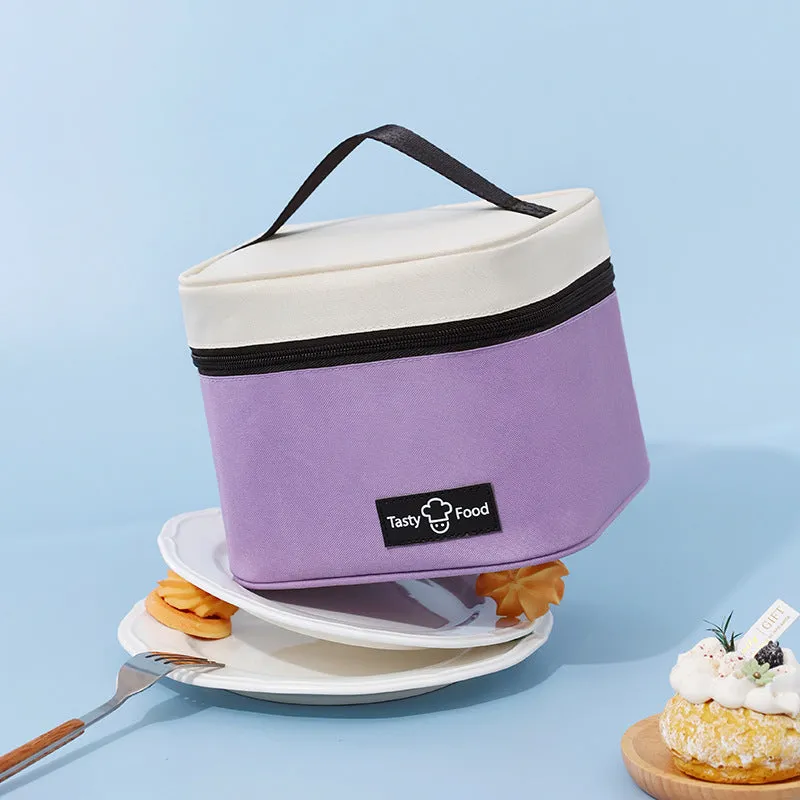 Dopamine Portable Lunch Box Takeaway Student Packaging With Rice Insulation Bag Aluminum Foil Thickened Lunch Box Bag