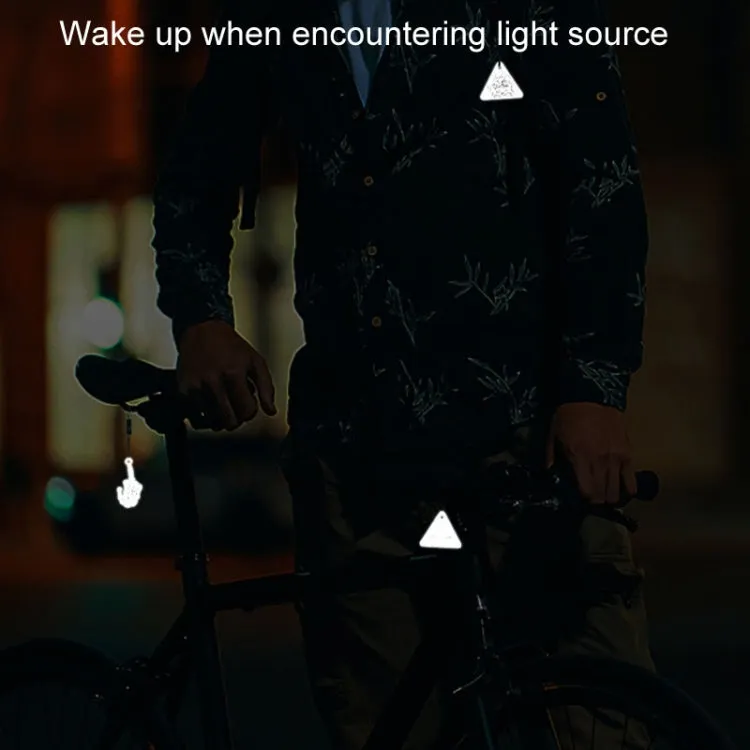 ENLEE EN-3562 Bicycle Backpack Reflective Pendant Accessories Night Riding Reflective Keychain, Style: 3E Model