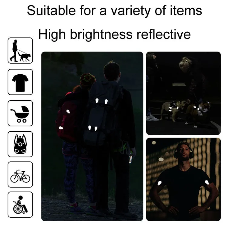 ENLEE EN-7855 Multifunctional Reflective Magnet Clip Outdoor Sports Night Running Safety Warning Stickers, Style: F Model