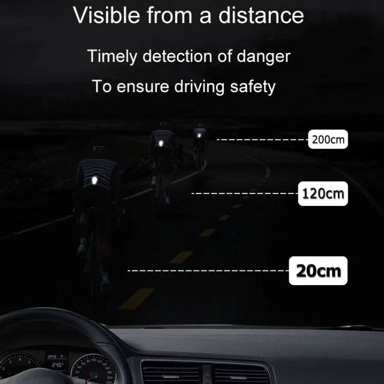 ENLEE EN-7855 Multifunctional Reflective Magnet Clip Outdoor Sports Night Running Safety Warning Stickers, Style: F Model