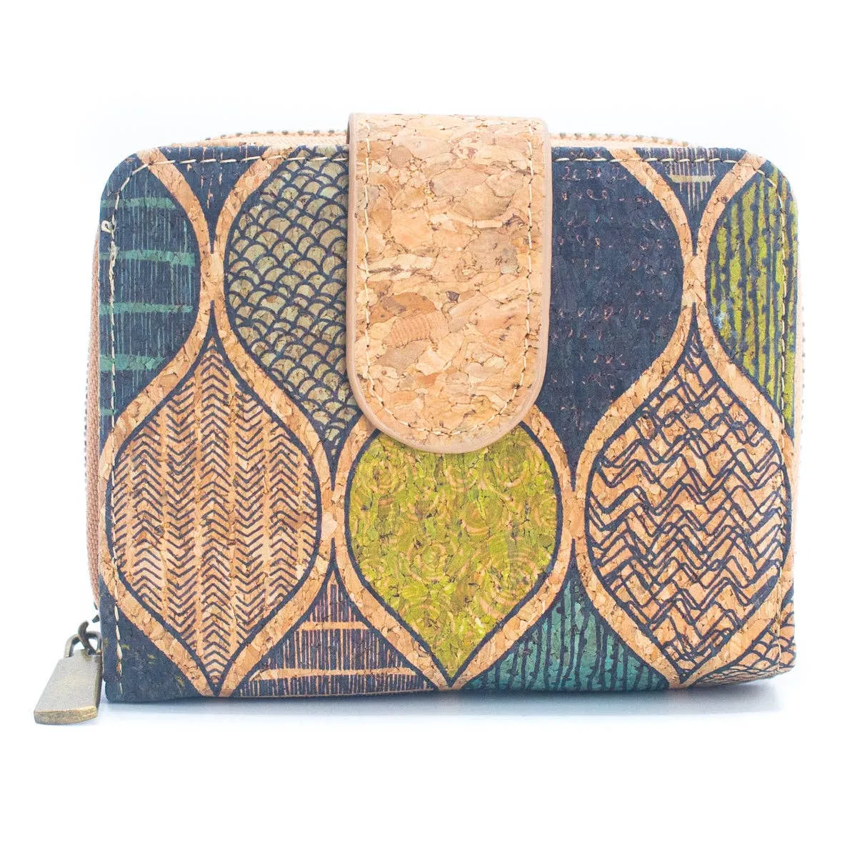 Floral Printed Cork Wallet