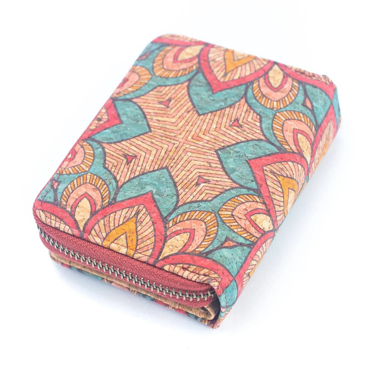 Floral Printed Cork Wallet