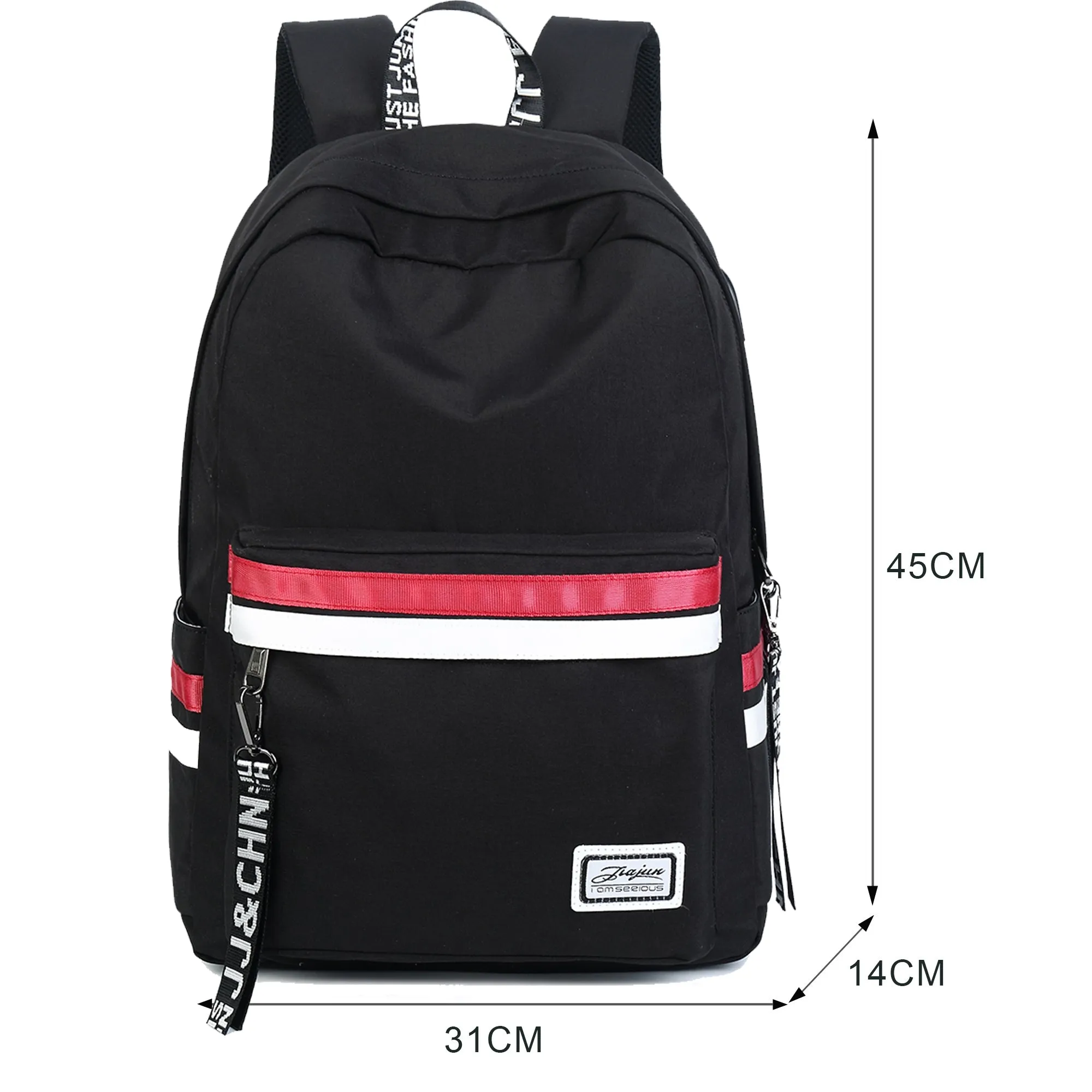 Girls School Backpack Bookbag Casual Travel Daypack with USB Charging Port