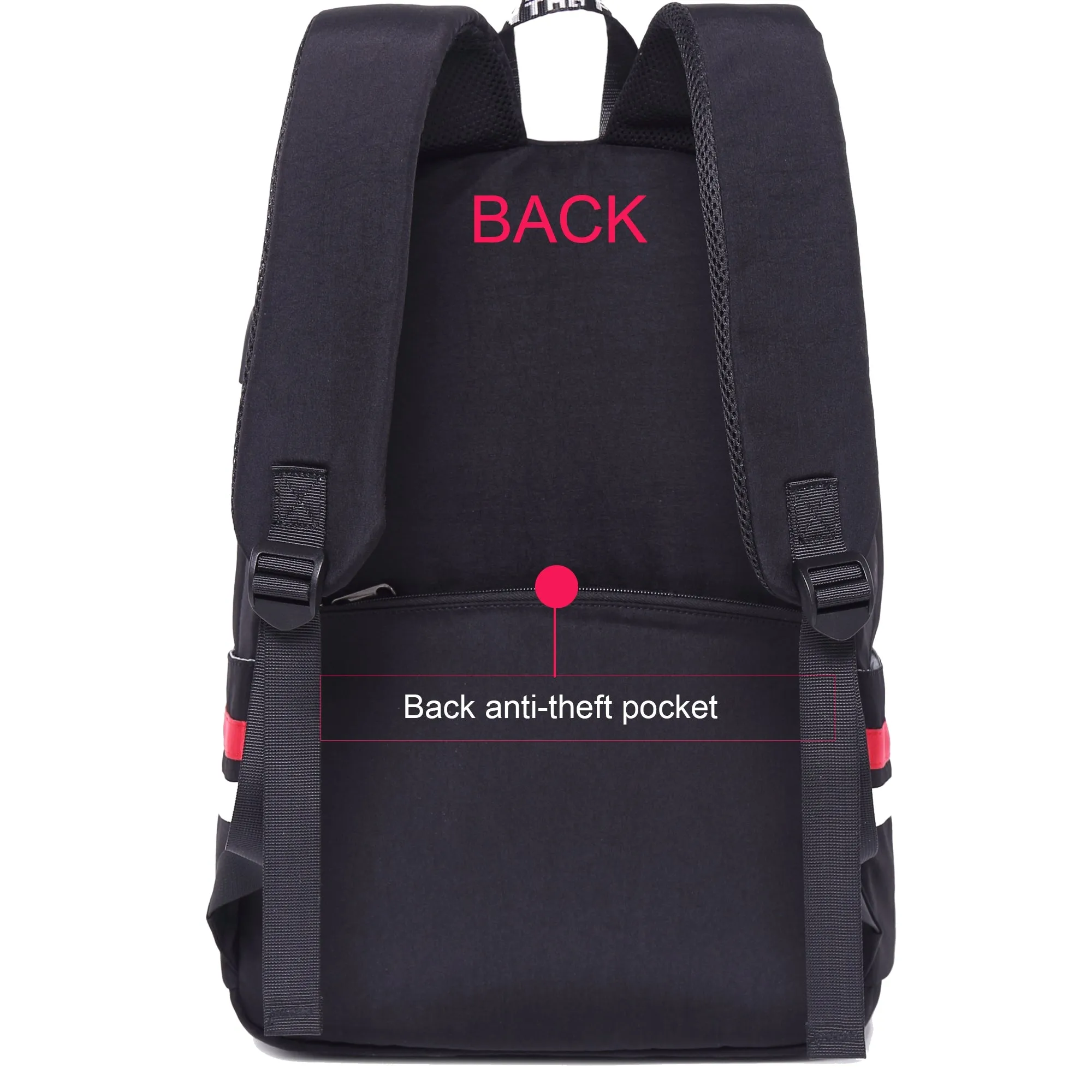 Girls School Backpack Bookbag Casual Travel Daypack with USB Charging Port