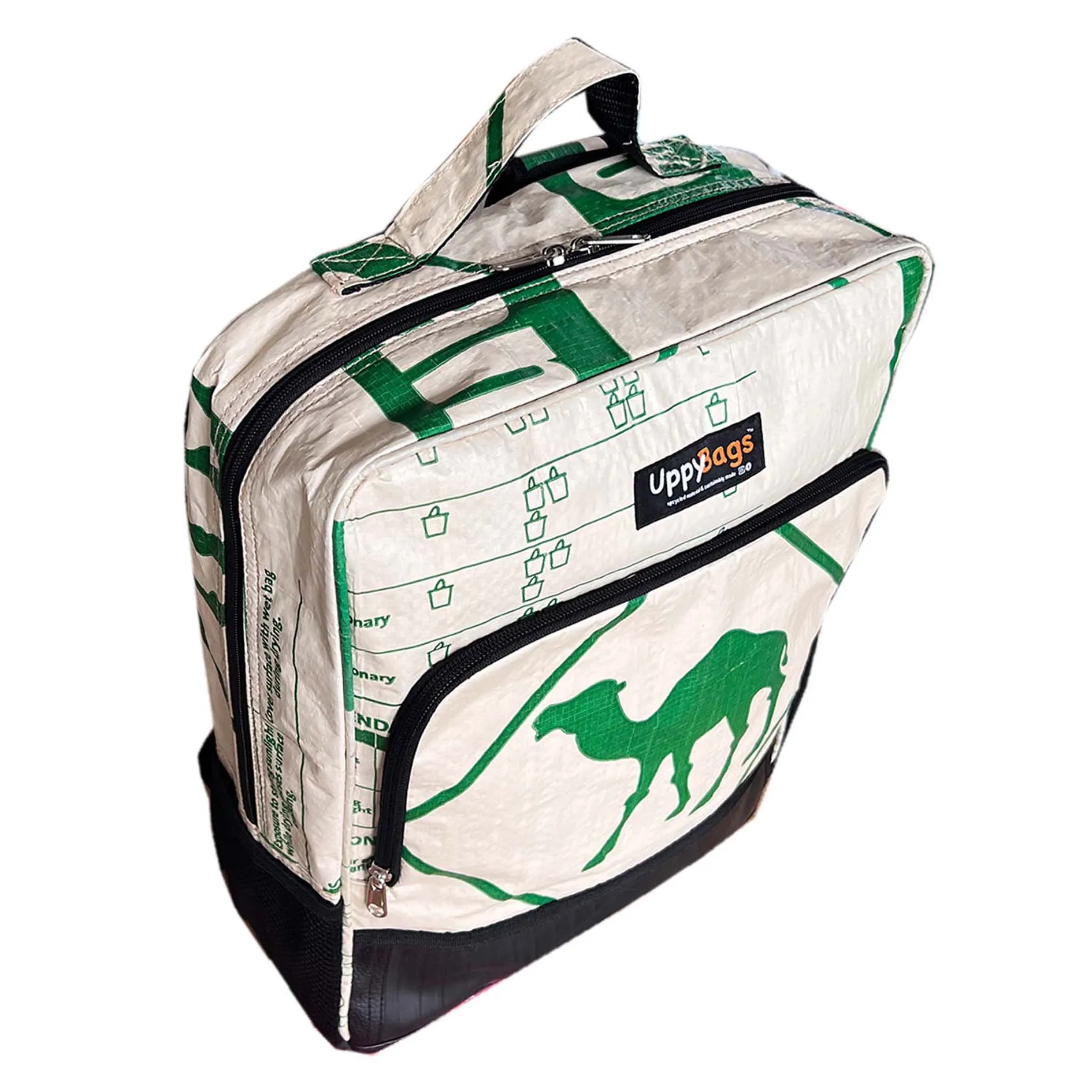 Laptop backpack with animal prints   car tyre bottom