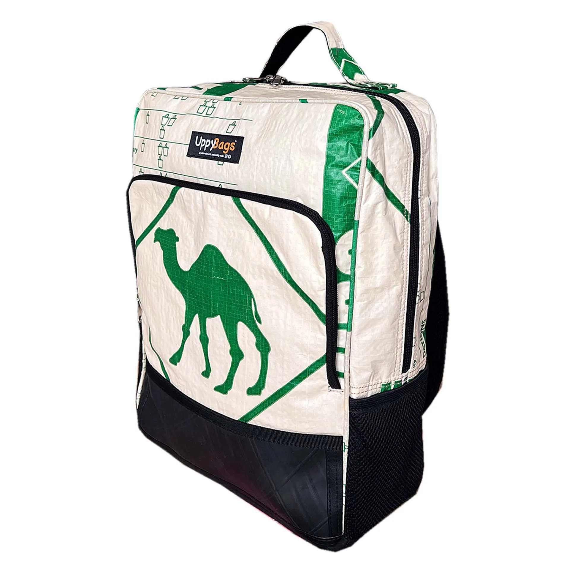 Laptop backpack with animal prints   car tyre bottom