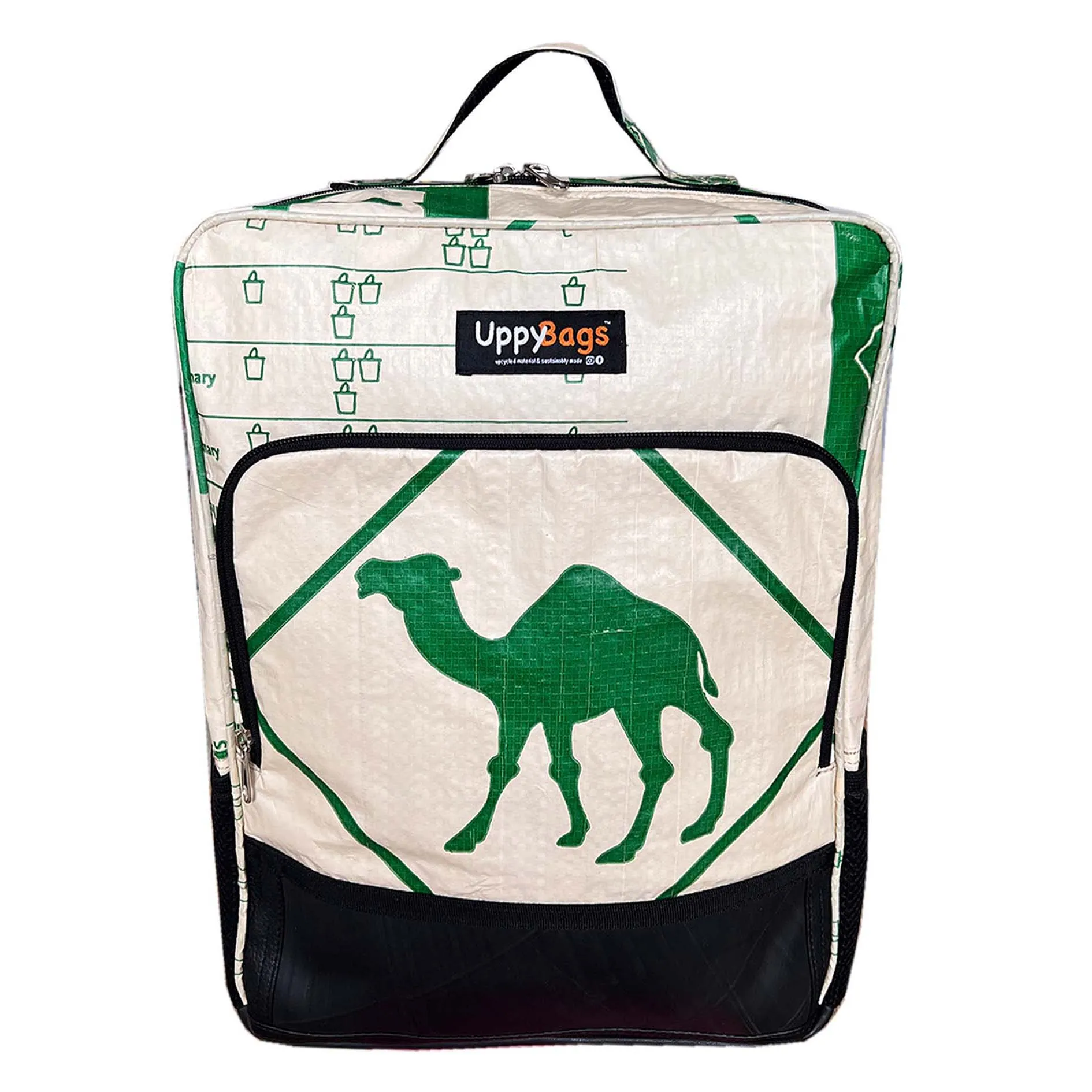 Laptop backpack with animal prints   car tyre bottom