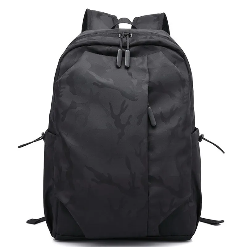 Oxford Backpack Side Zipper Men's Two-way Zipper Bookbag
