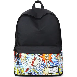 Polyester Backpack Teenage Girls School Bags Print Ladies Casual Bag