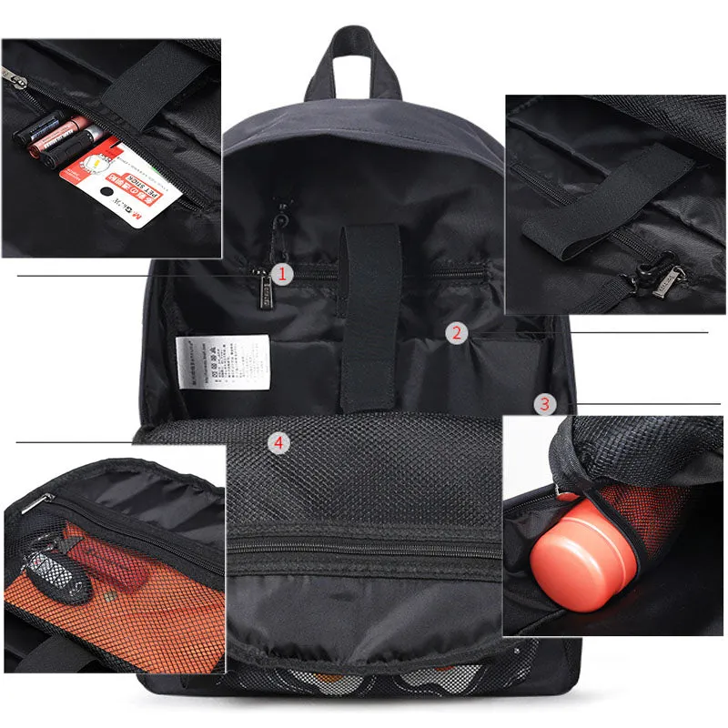 Polyester Backpack Teenage Girls School Bags Print Ladies Casual Bag
