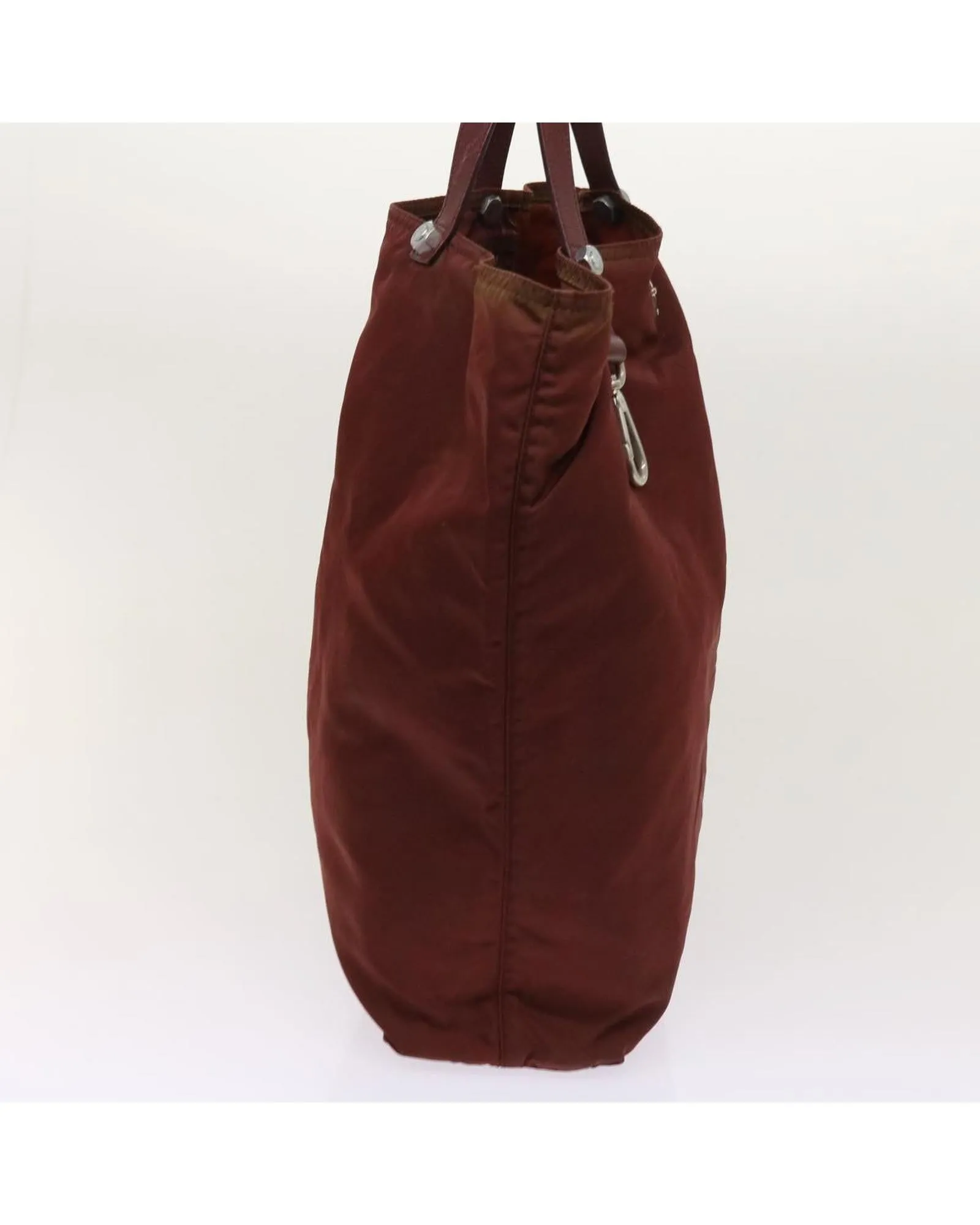 Red Nylon Hand Bag with Prada Design