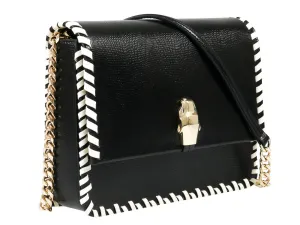 Roberto Cavalli Class GWLPCL B01 Milano Rmx 00 Black/White Large Shoulder Bag