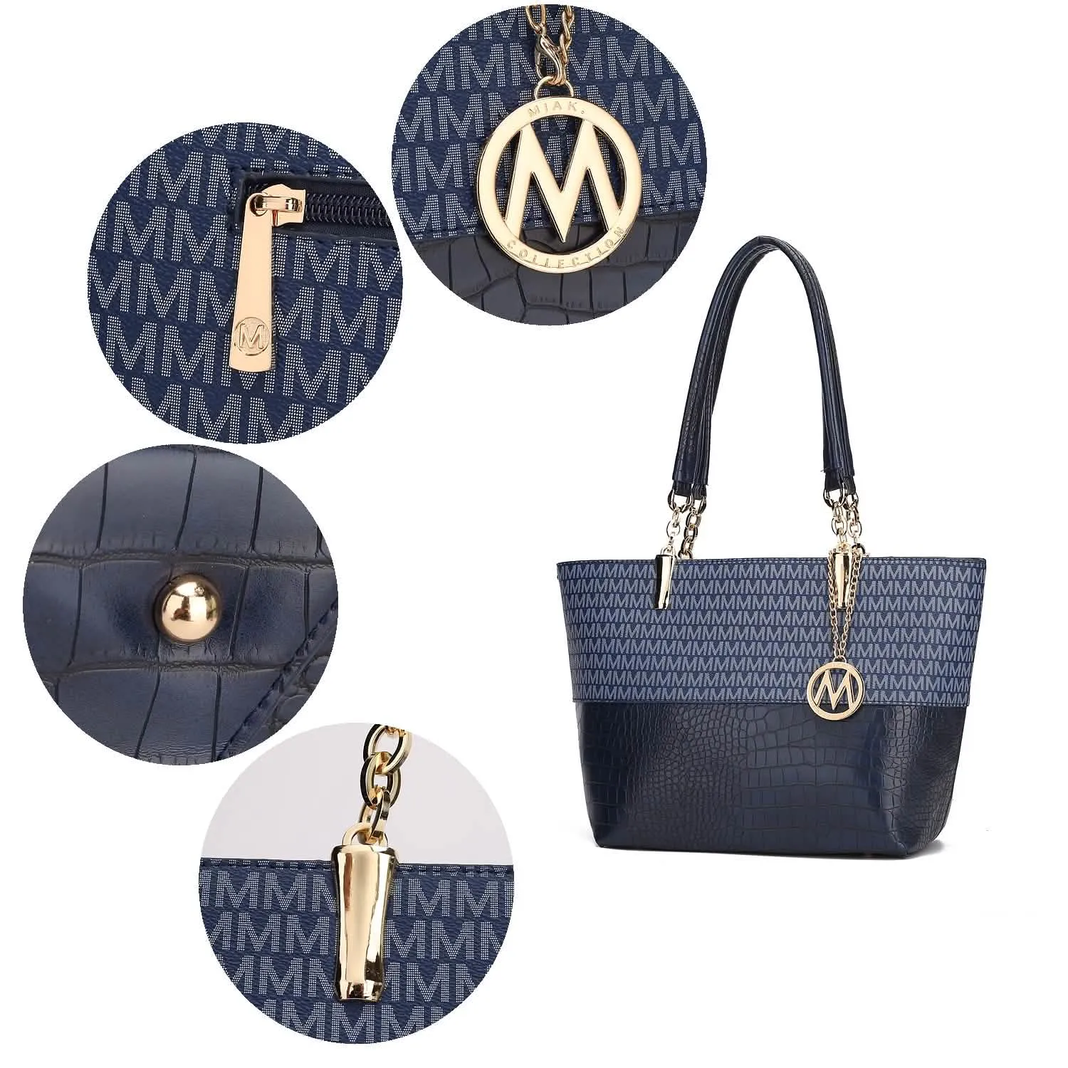 Sasha Elegant Vegan Leather Tote by MKF Collection