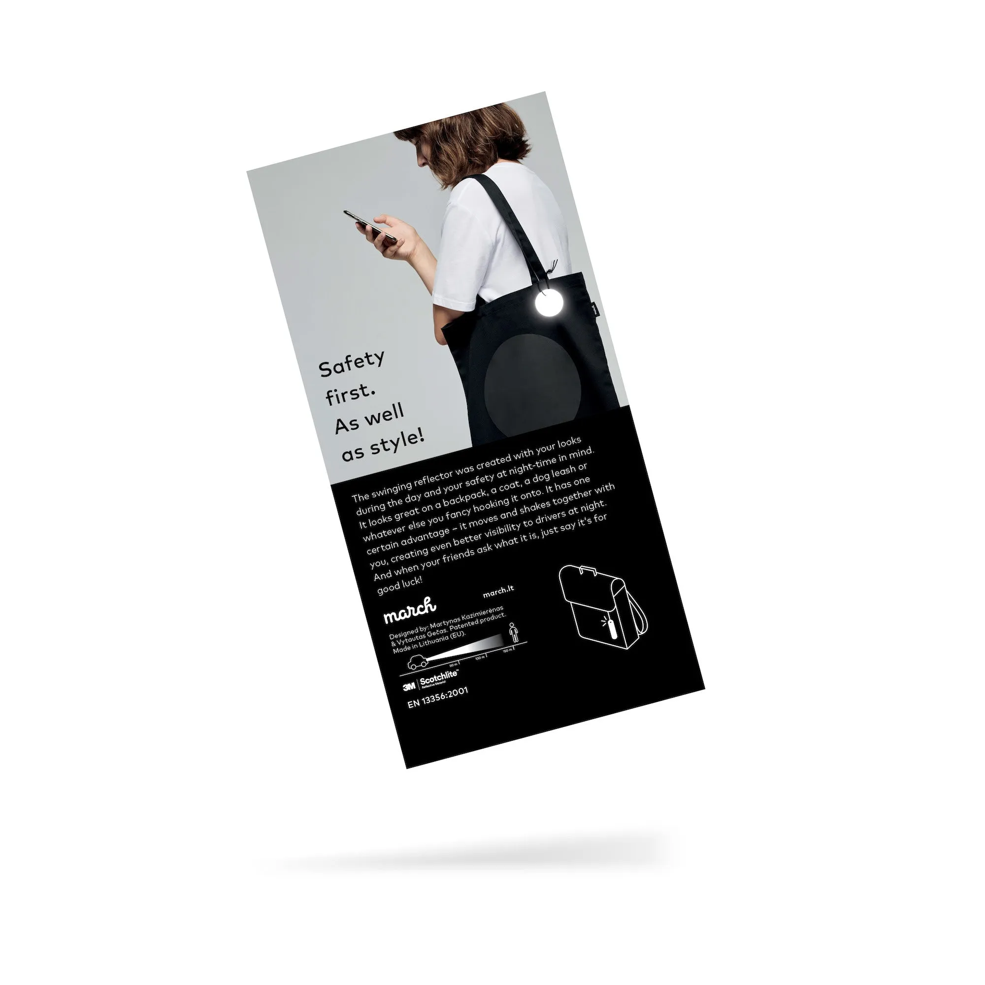 swinging reflector - long